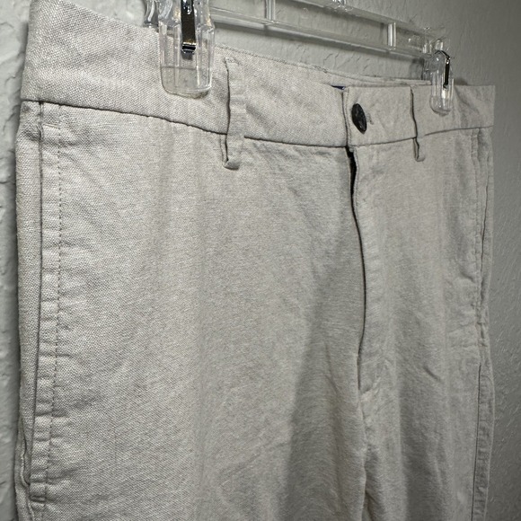 Old Navy Men's 90's Straight Linen-Blend Chino Pants 32x30 55% Linen 45% Cotton - Picture 1 of 9